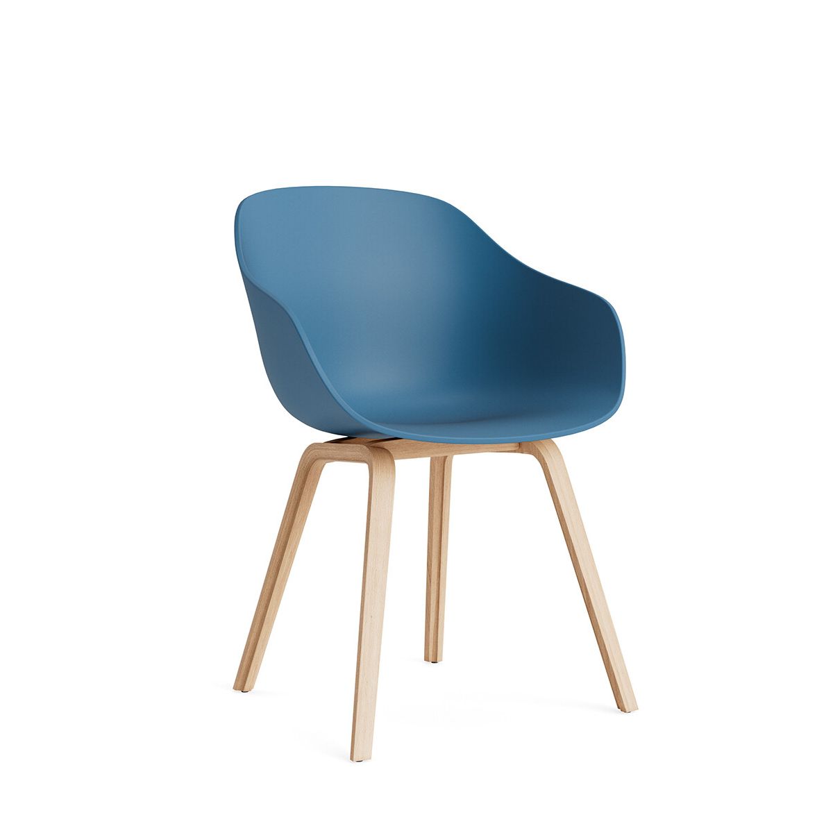 About a Chair AAC 222 fra Hay (Sæbebehandlet eg, Azure blue)