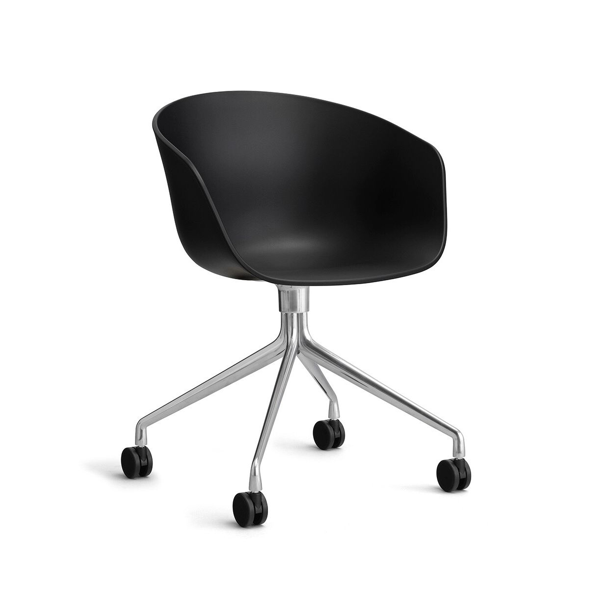 About a Chair AAC 24 fra Hay (Black, Poleret aluminium)