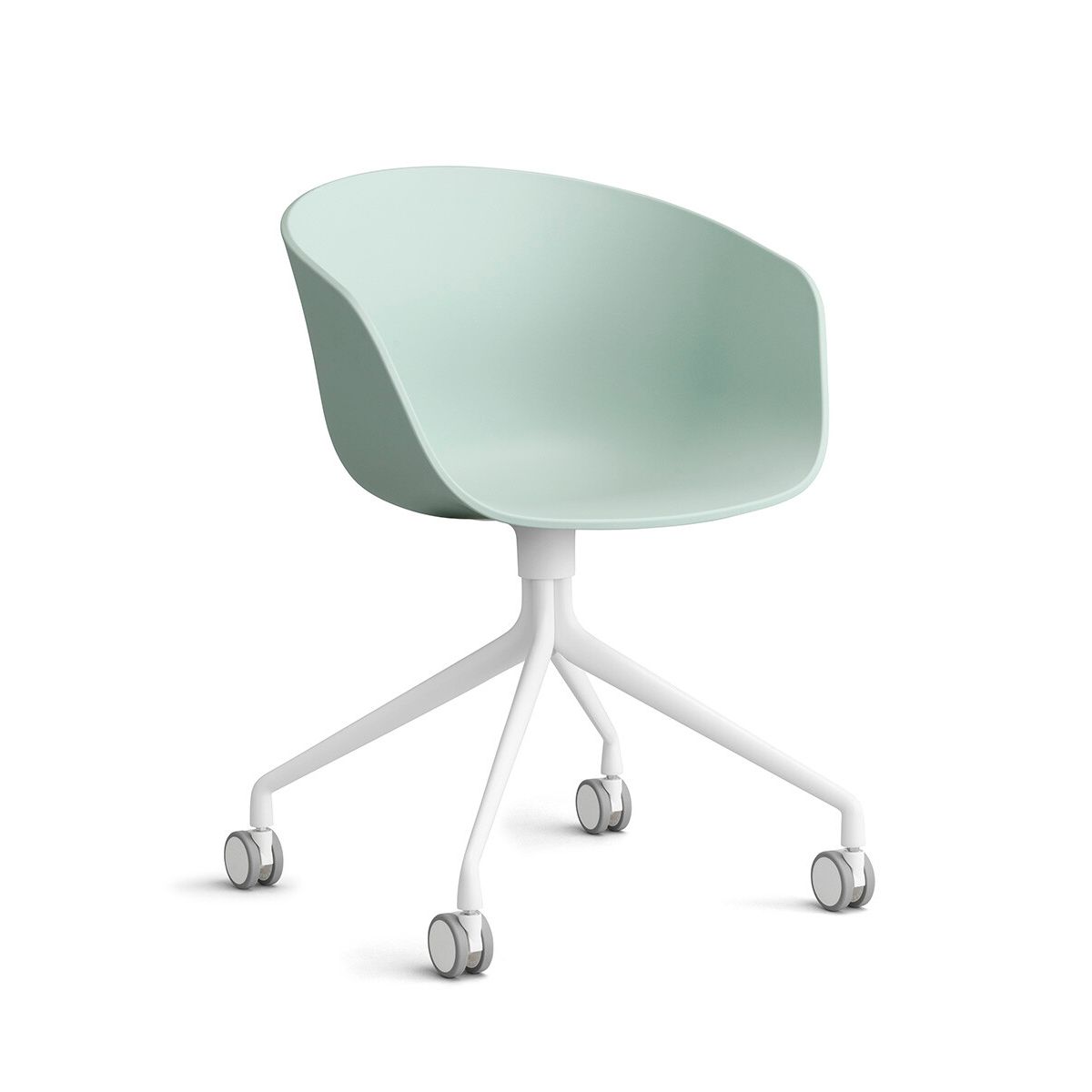 About a Chair AAC 24 fra Hay (Hvid pulverlakeret aluminium, Dusty Mint)