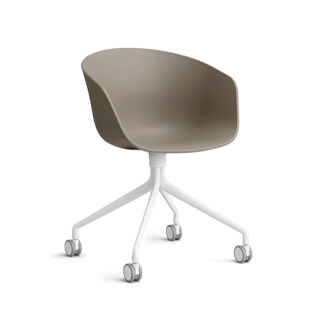 About a Chair AAC 24 fra Hay (Hvid pulverlakeret aluminium, Khaki)