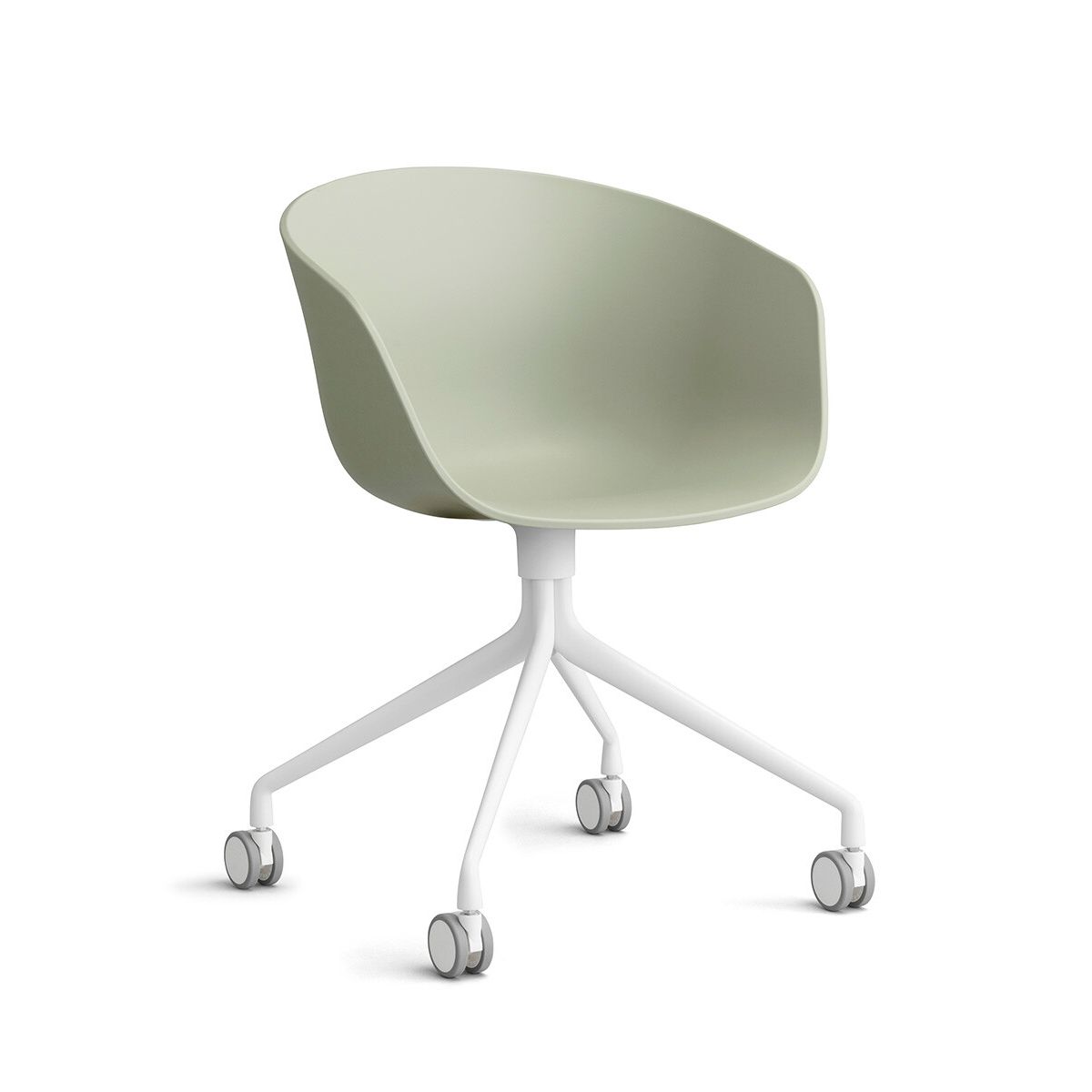 About a Chair AAC 24 fra Hay (Hvid pulverlakeret aluminium, Pastel green)