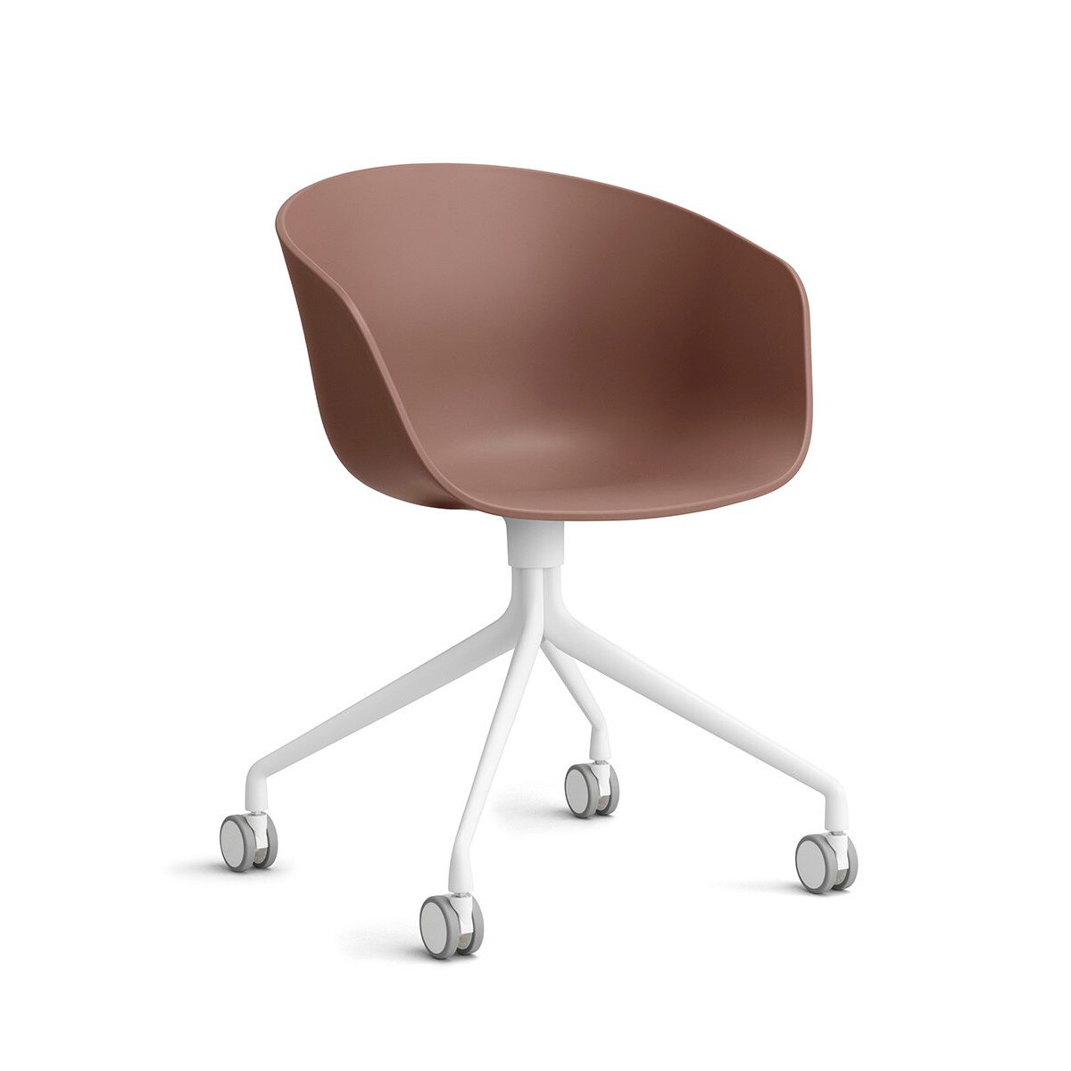 About a Chair AAC 24 fra Hay (Hvid pulverlakeret aluminium, Soft Brick)