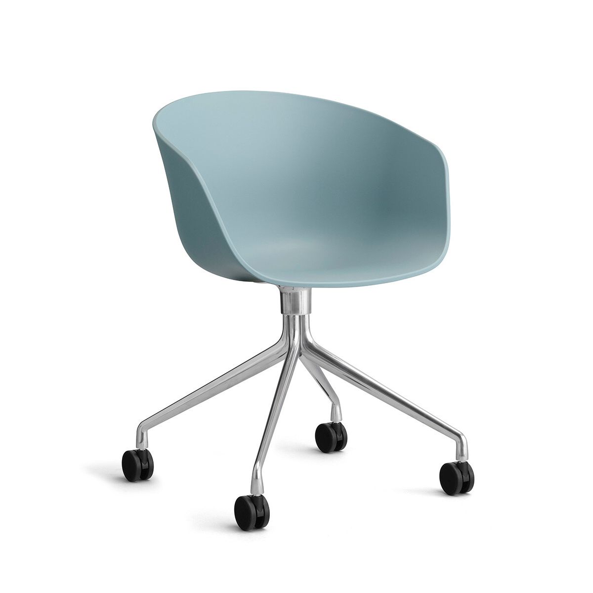 About a Chair AAC 24 fra Hay (Poleret aluminium, Dusty Blue)