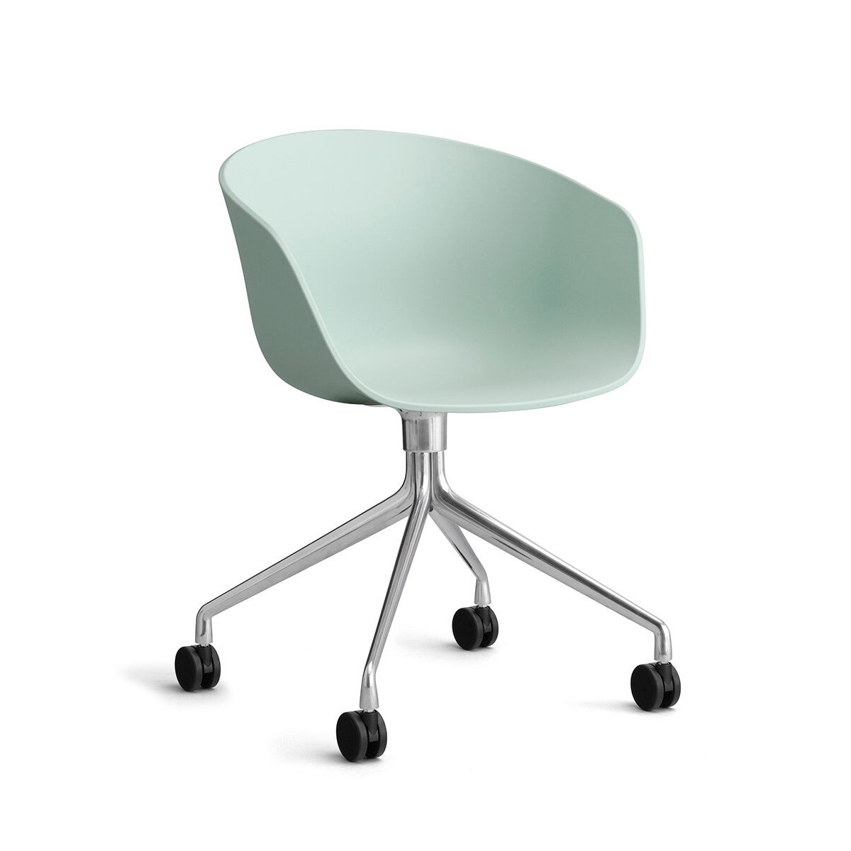 About a Chair AAC 24 fra Hay (Poleret aluminium, Dusty Mint)