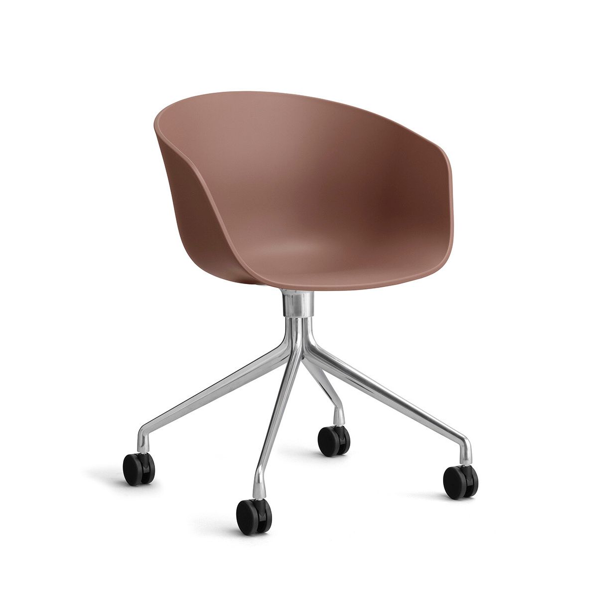 About a Chair AAC 24 fra Hay (Poleret aluminium, Soft Brick)