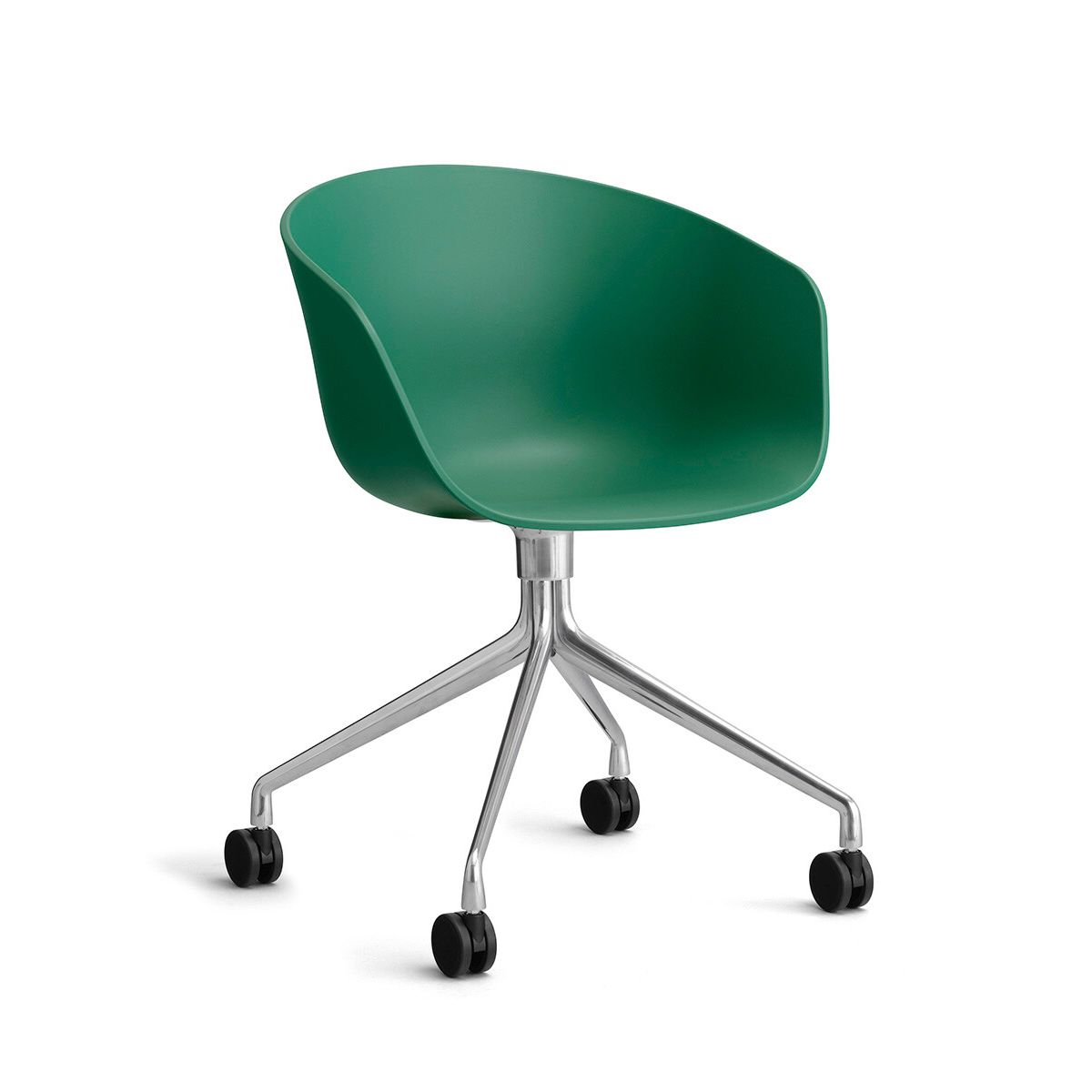 About a Chair AAC 24 fra Hay (Poleret aluminium, Teal Green)