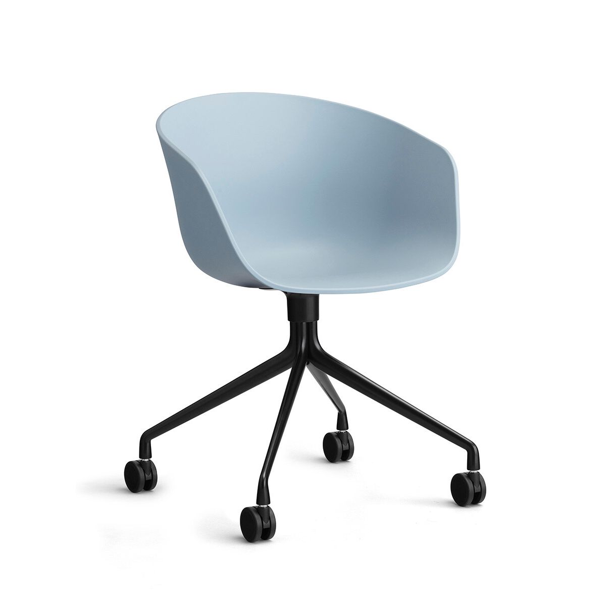 About a Chair AAC 24 fra Hay (Sort pulverlakeret aluminum, Slate Blue)