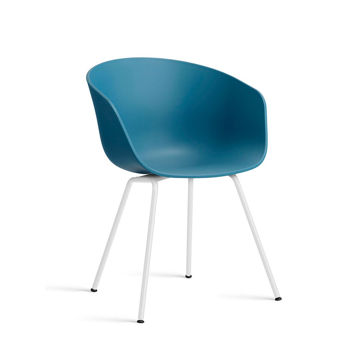 About a Chair AAC 26 fra Hay (Hvid pulverlakeret stål, Azure Blue)