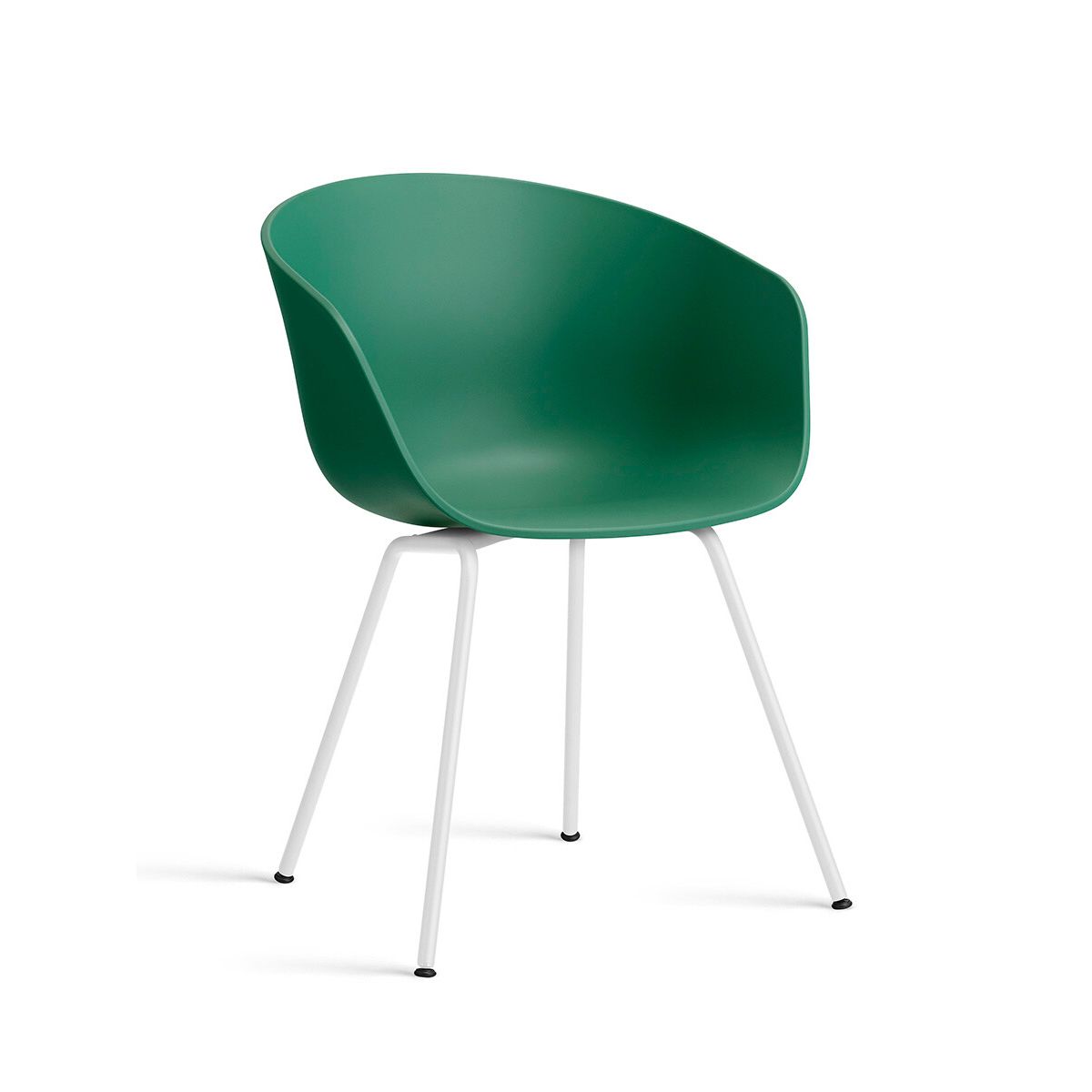 About a Chair AAC 26 fra Hay (Hvid pulverlakeret stål, Teal Green)