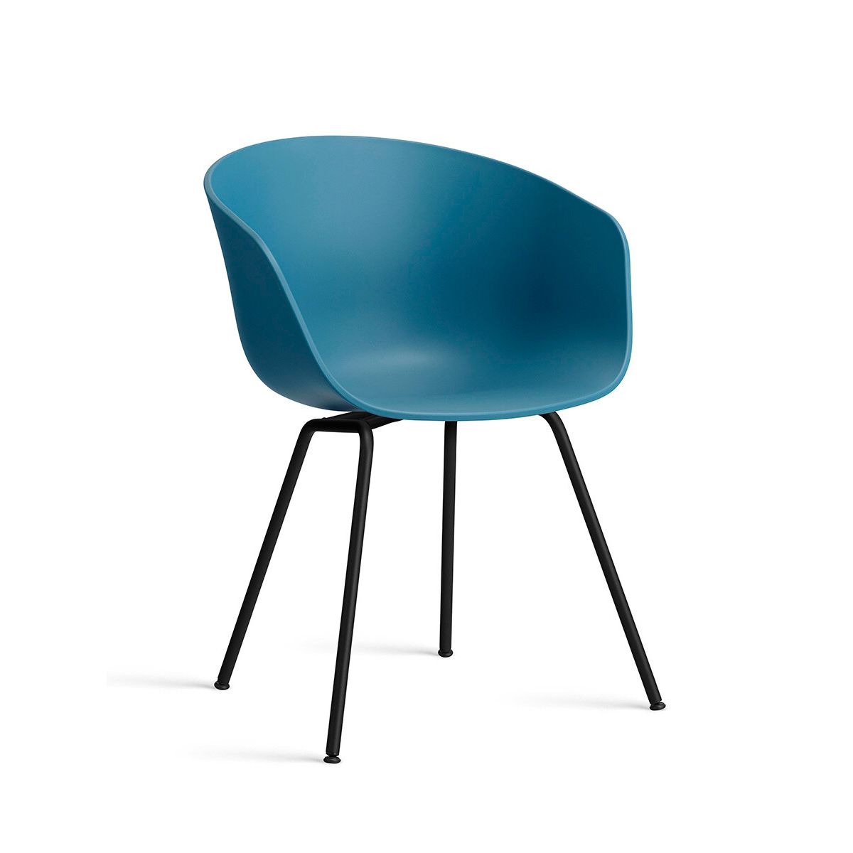 About a Chair AAC 26 fra Hay (Sort pulverlakeret stål, Azure Blue)