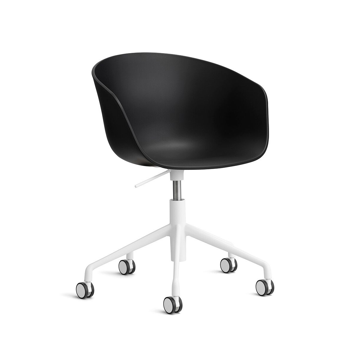 About a Chair AAC 52 fra Hay (Black, Hvid pulverlakeret aluminium)