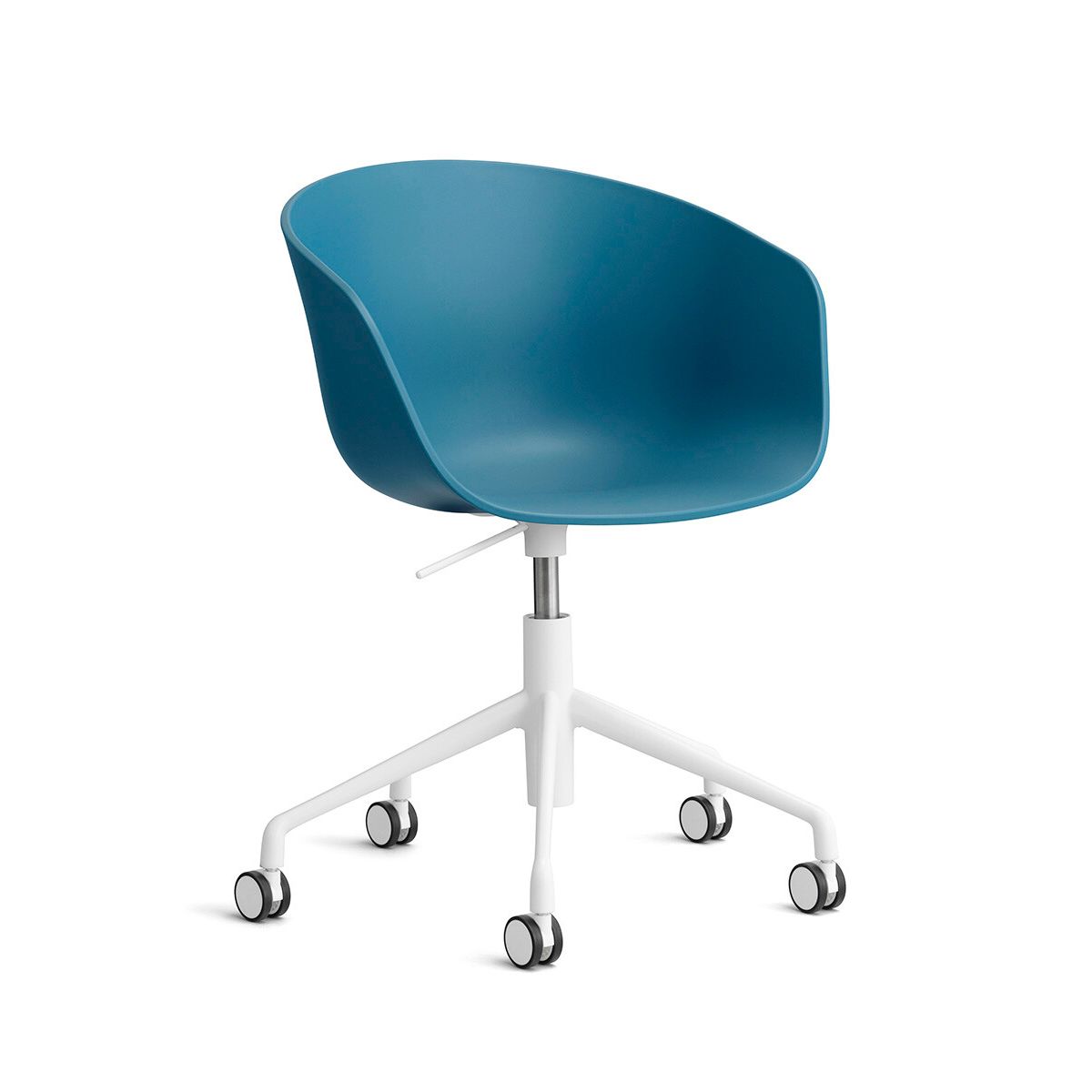 About a Chair AAC 52 fra Hay (Hvid pulverlakeret aluminium, Azure Blue)