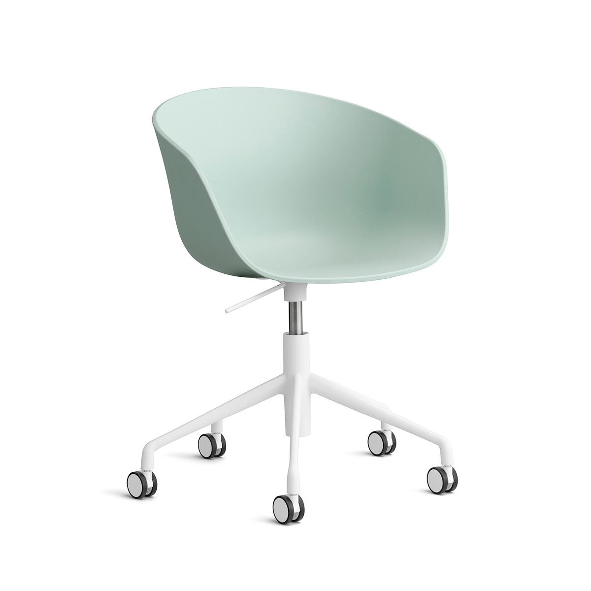 About a Chair AAC 52 fra Hay (Hvid pulverlakeret aluminium, Dusty Mint)