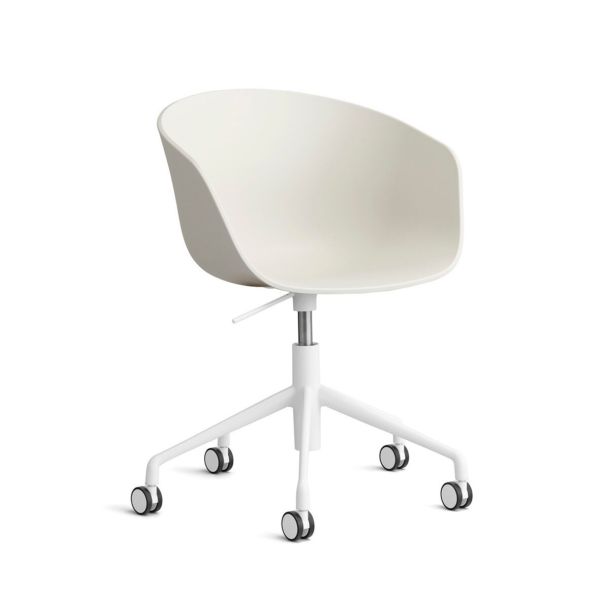 About a Chair AAC 52 fra Hay (Hvid pulverlakeret aluminium, Melange Cream)