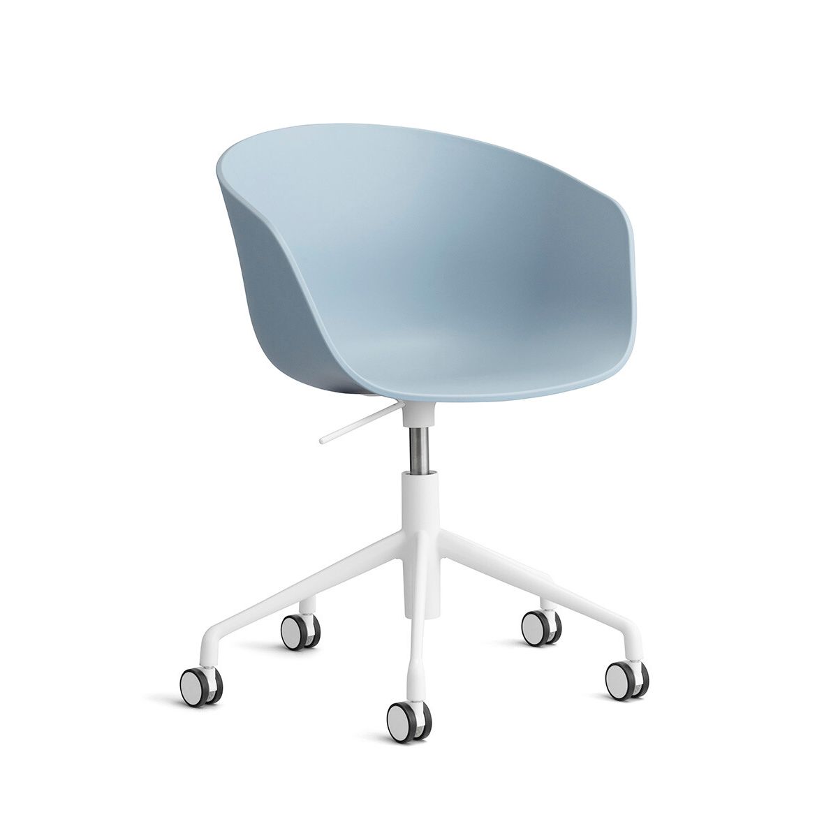 About a Chair AAC 52 fra Hay (Hvid pulverlakeret aluminium, Slate Blue)