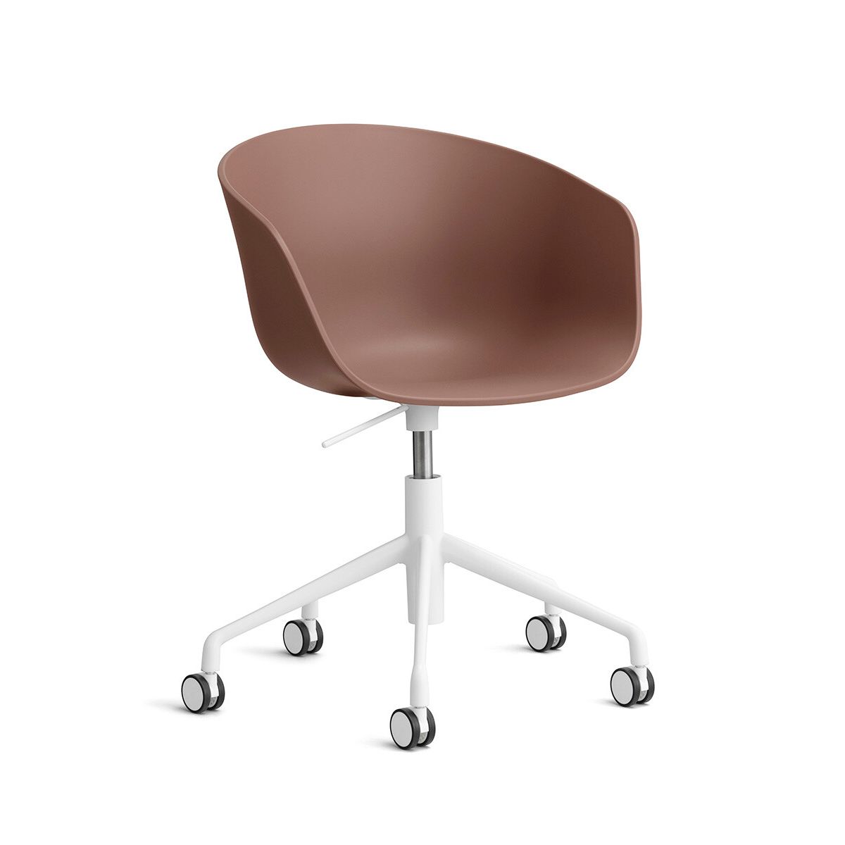 About a Chair AAC 52 fra Hay (Hvid pulverlakeret aluminium, Soft Brick)