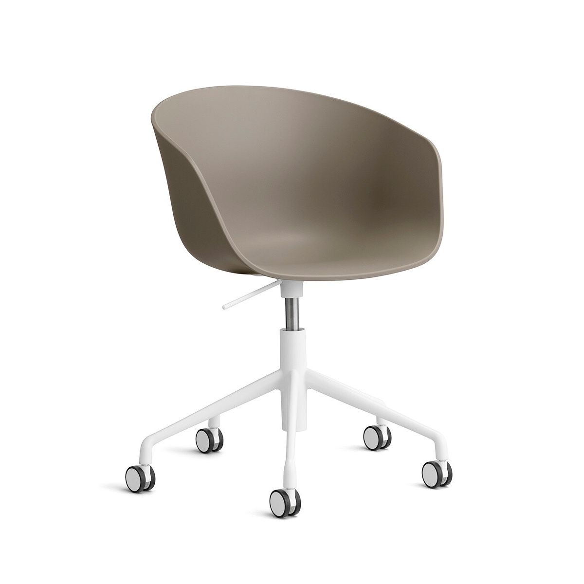 About a Chair AAC 52 fra Hay (Khaki, Hvid pulverlakeret aluminium)