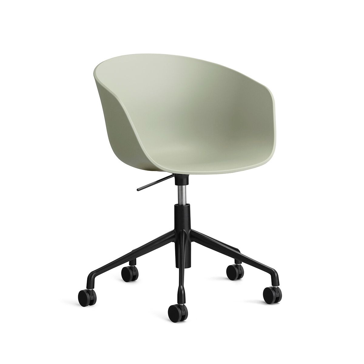 About a Chair AAC 52 fra Hay (Pastel green, Sort pulverlakeret aluminum)