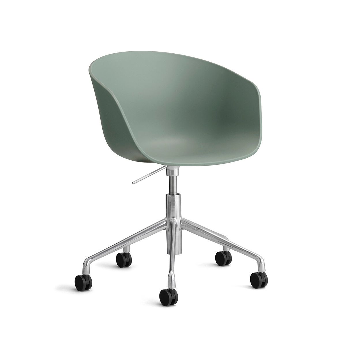 About a Chair AAC 52 fra Hay (Poleret aluminium, Fall Green)