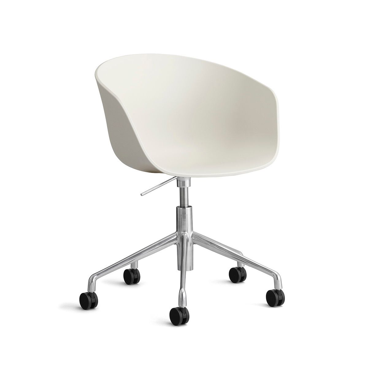 About a Chair AAC 52 fra Hay (Poleret aluminium, Melange Cream)