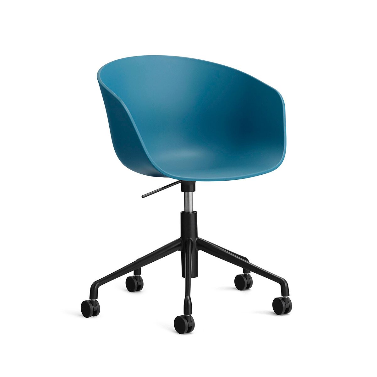 About a Chair AAC 52 fra Hay (Sort pulverlakeret aluminum, Azure Blue)