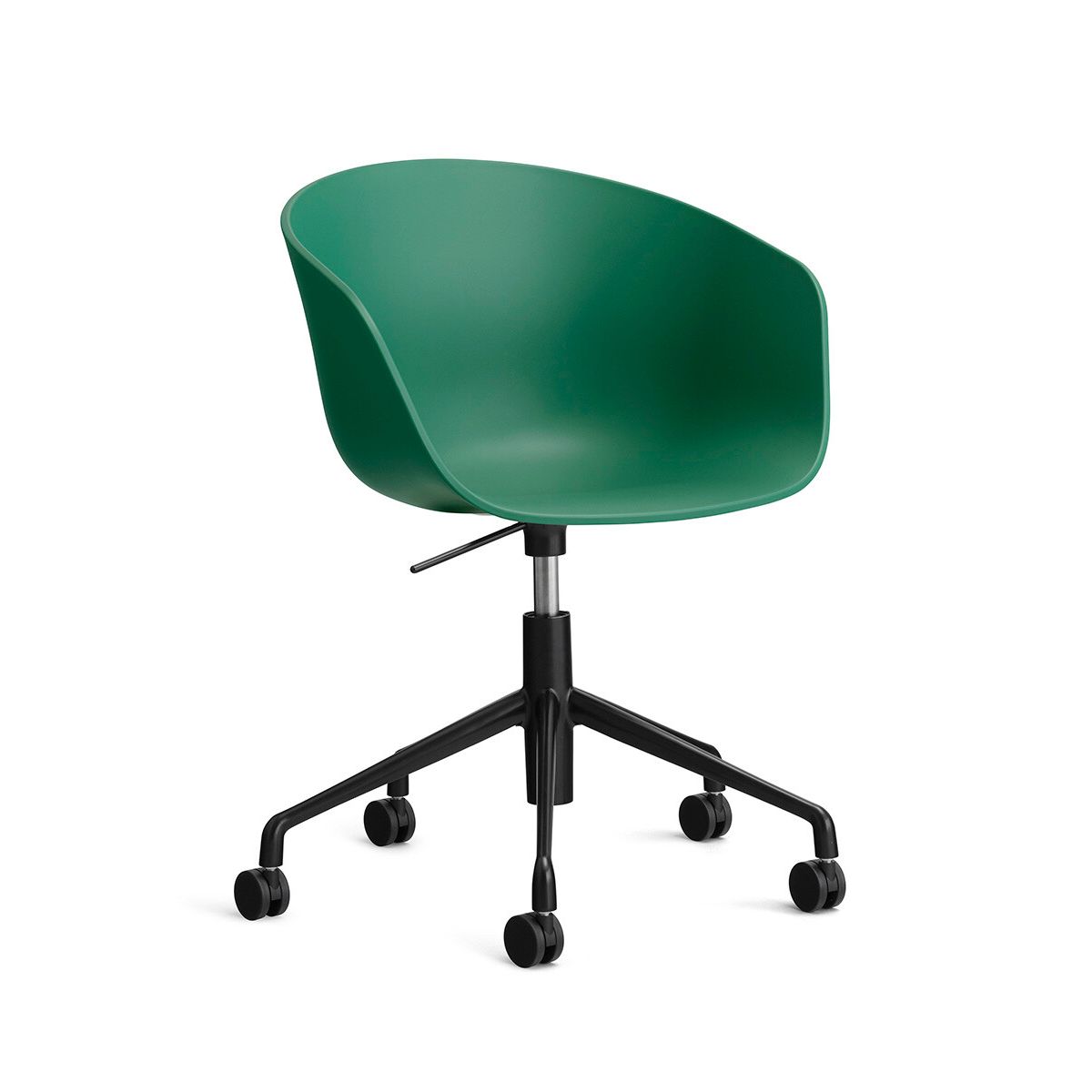 About a Chair AAC 52 fra Hay (Sort pulverlakeret aluminum, Teal Green)