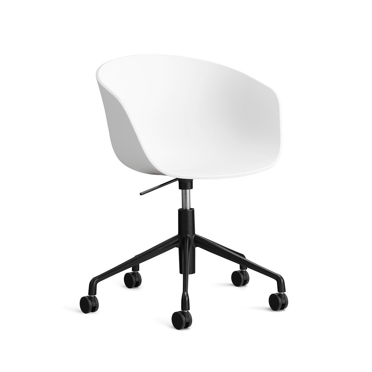 About a Chair AAC 52 fra Hay (White, Sort pulverlakeret aluminum)