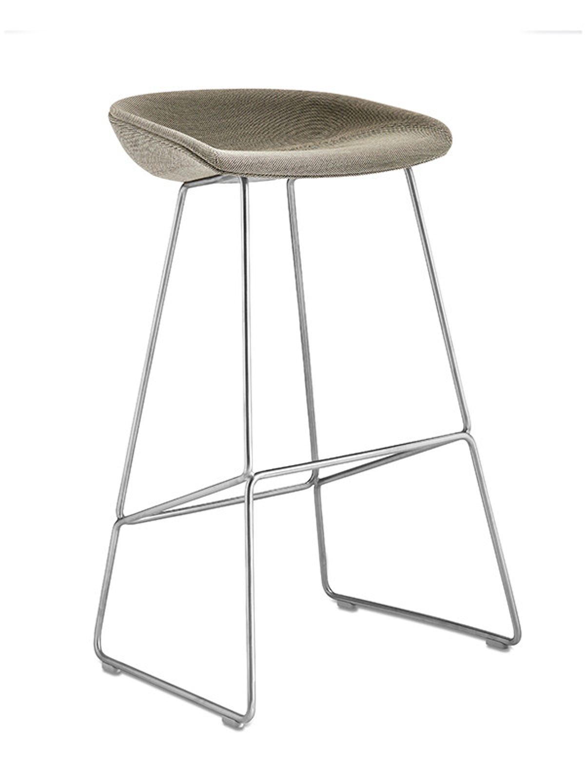 About a Stool AAS 39 fra Hay (Høj / B 50 x D 48 x H 75/86 cm, California læder, Rustfrit stål)