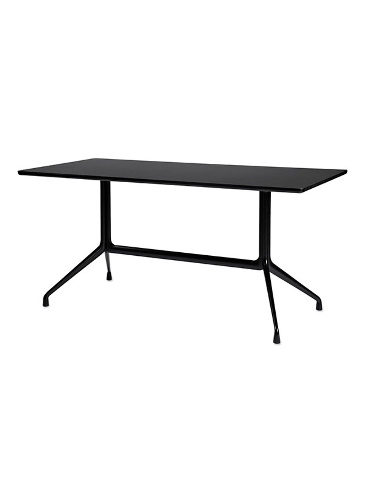 About a Table AAT 10 Spisebord fra Hay (Hvid laminat, L 160 x D 80 x H 74 cm, Hvid pulverlakeret aluminium)