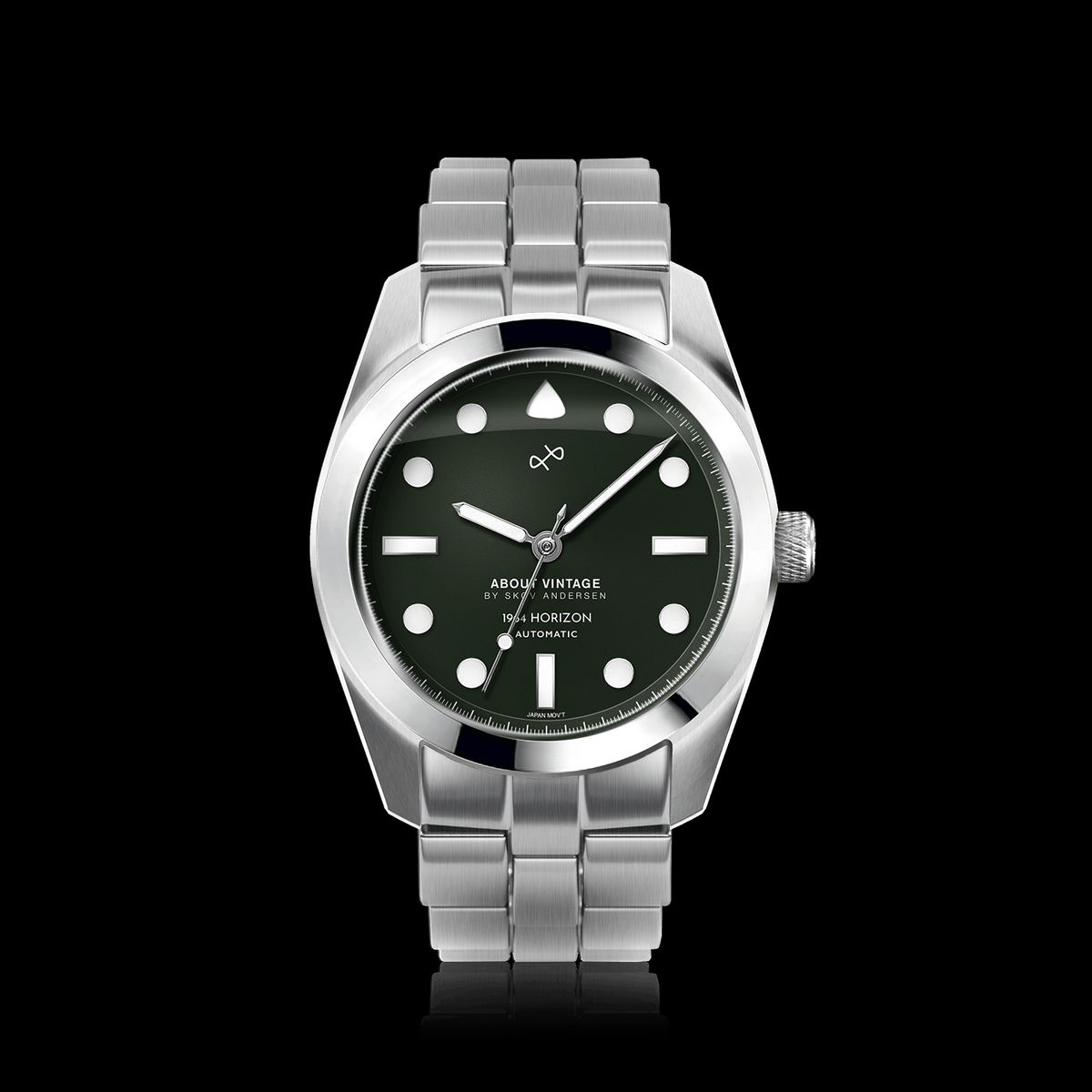 About Vintage 1964 Horizon Automatic, Steel / Matte Green Automatic