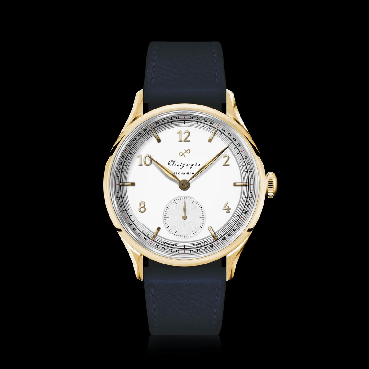 About Vintage 1968 Mechanical, Gold / White Automatic