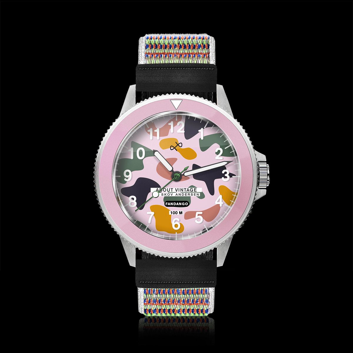 About Vintage Fandango 'IBI', Pink / Army Quartz