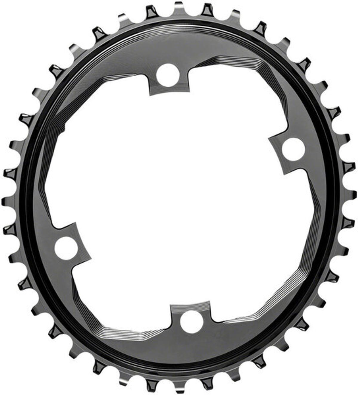 AbsoluteBlack Chainring - 40T Ø110 mm - Inner (1x10/11) Oval - Sort