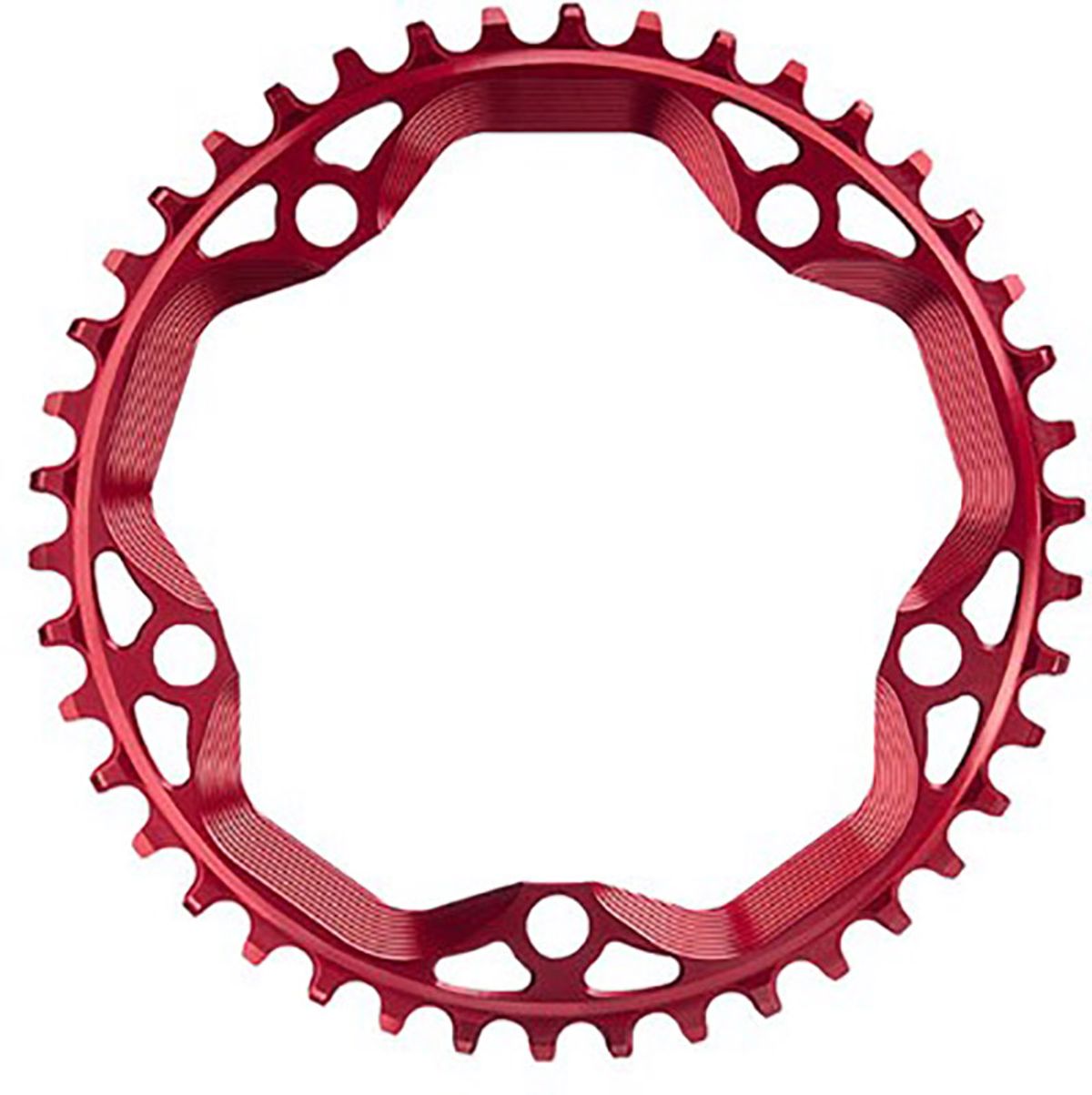 AbsoluteBlack Chainring - 42T Ø130 mm - (1x10/11/12) - Rød