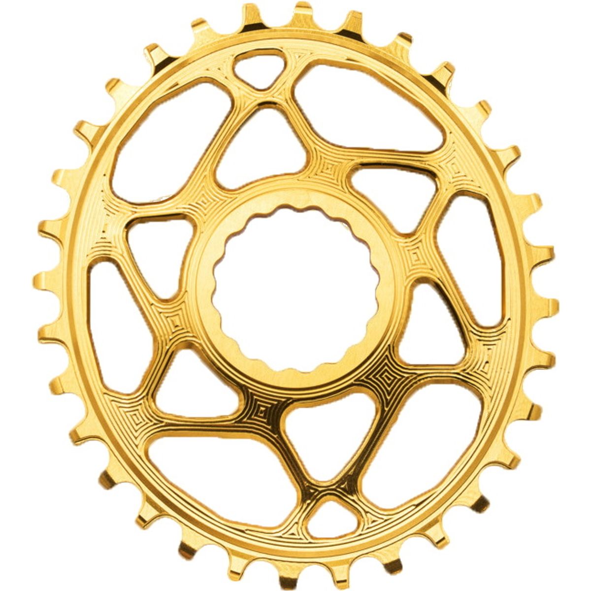 AbsoluteBlack Chainring Direct Mount Singlespeed 26T - (1x10/11/12) Oval (RaceFace) - Gul