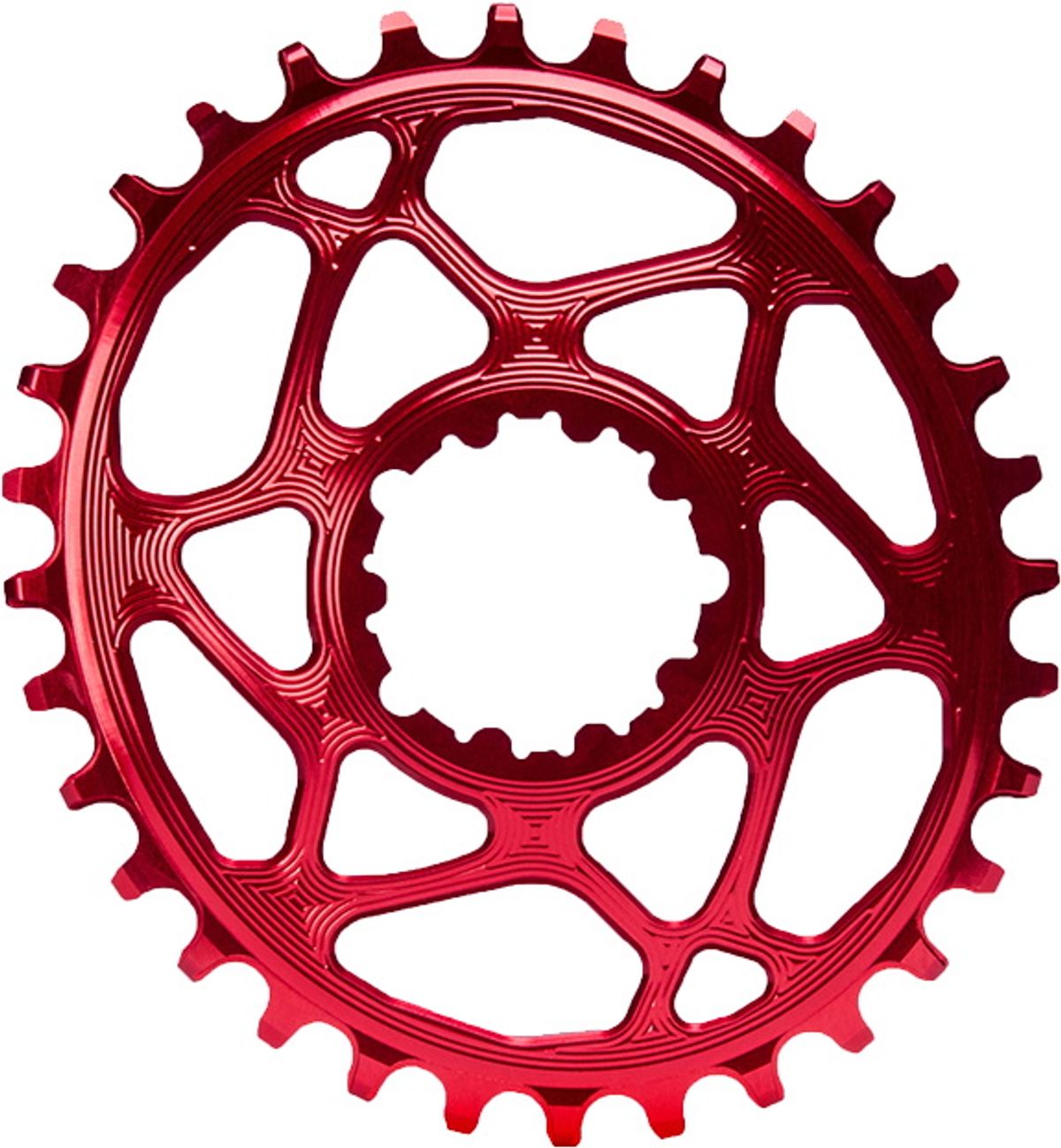 AbsoluteBlack Chainring Direct Mount Singlespeed 26T - (1x10/11/12) Oval (RaceFace) - Rød