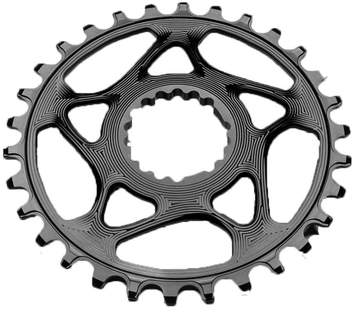 AbsoluteBlack Chainring Direct Mount Singlespeed 28T - (1x10/11/12) (Cannondale) - Sort