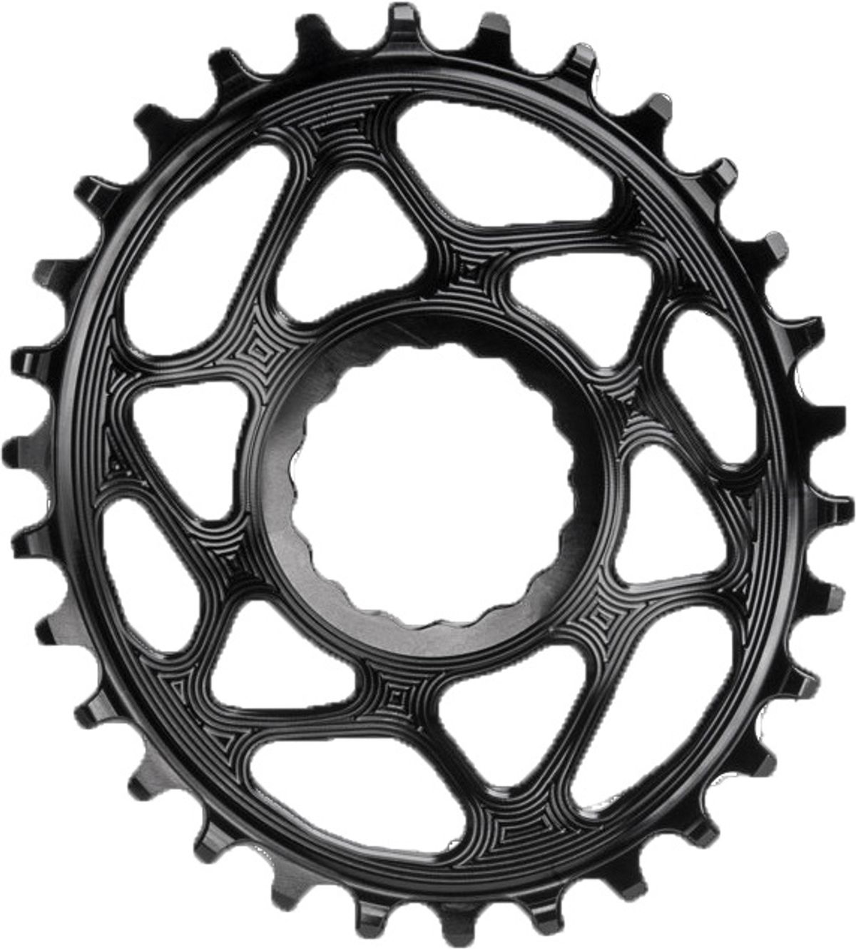 AbsoluteBlack Chainring Direct Mount Singlespeed 28T - (1x10/11/12) Oval (RaceFace) - Sort