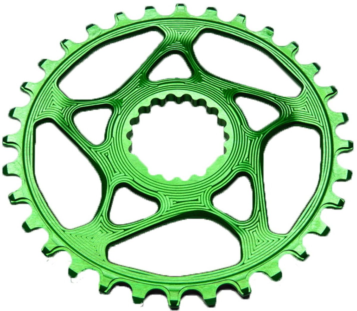 AbsoluteBlack Chainring Direct Mount Singlespeed 30T - (1x10/11/12) (Cannondale) - Grøn