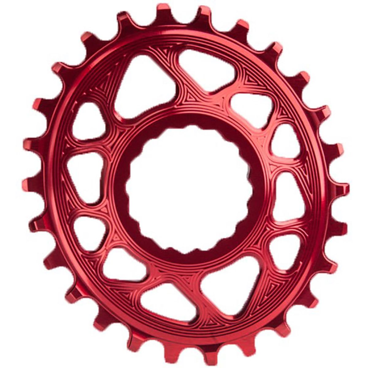 AbsoluteBlack Chainring Direct Mount Singlespeed 32T - (1x10/11/12) Oval (RaceFace) - Rød