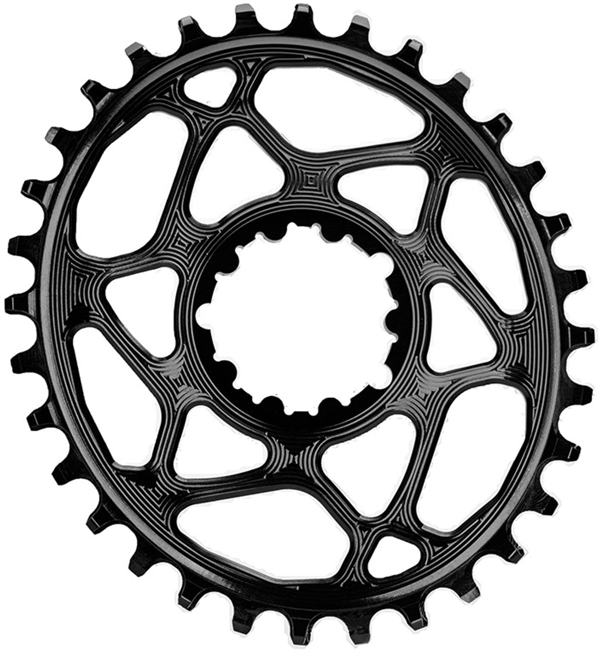 AbsoluteBlack Chainring Direct Mount Singlespeed 32T - Oval - SRAM - Sort