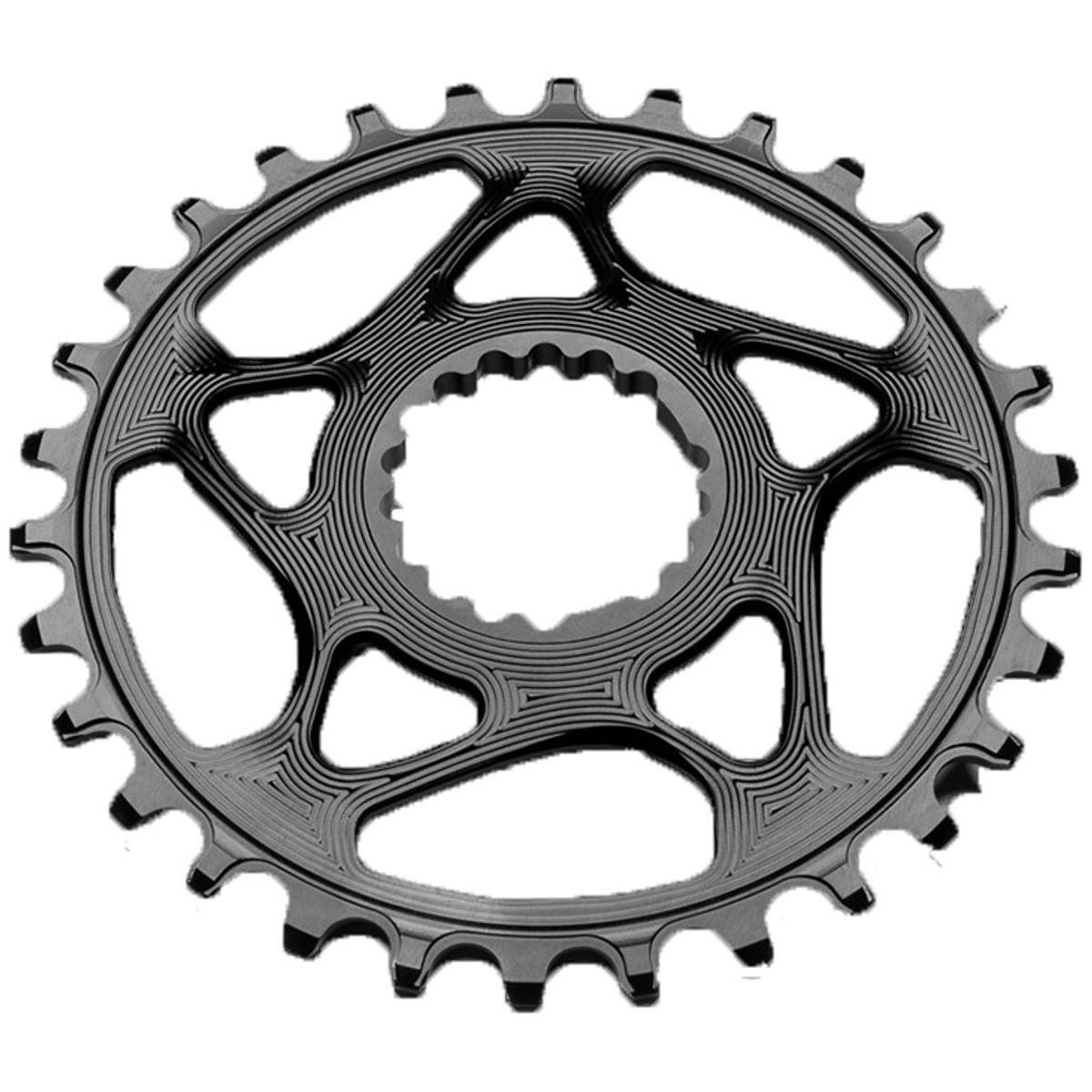 AbsoluteBlack Chainring Direct Mount Singlespeed 34T - (1x10/11/12) (Cannondale) - Sort