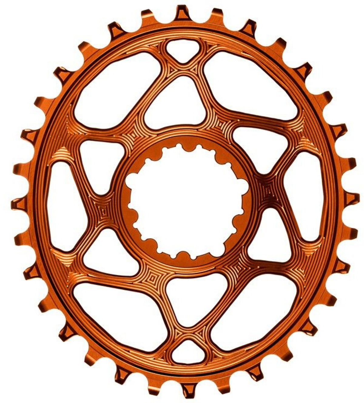 AbsoluteBlack Chainring Direct Mount Singlespeed 36T - Oval - SRAM (Boost) - Orange