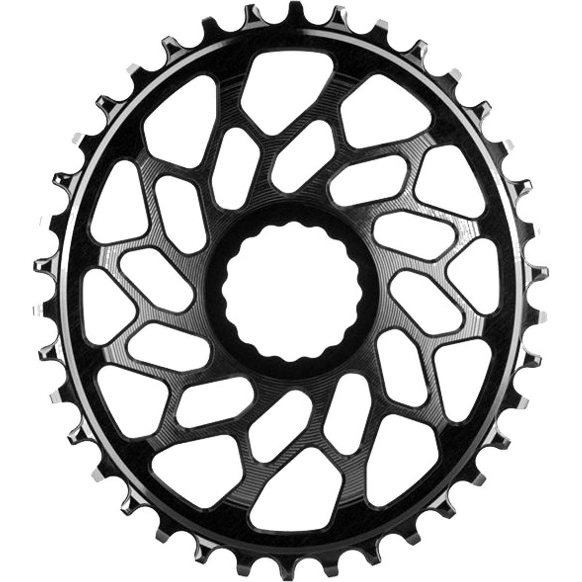 AbsoluteBlack Chainring Direct Mount Singlespeed 38T - (1x10/11/12) Oval (Easton) - Sort