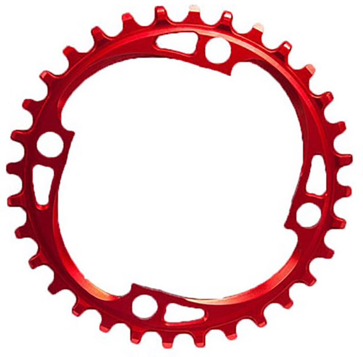 AbsoluteBlack Chainring Direct Mount Singlespeed 38T - (1x10/11/12) - Rød