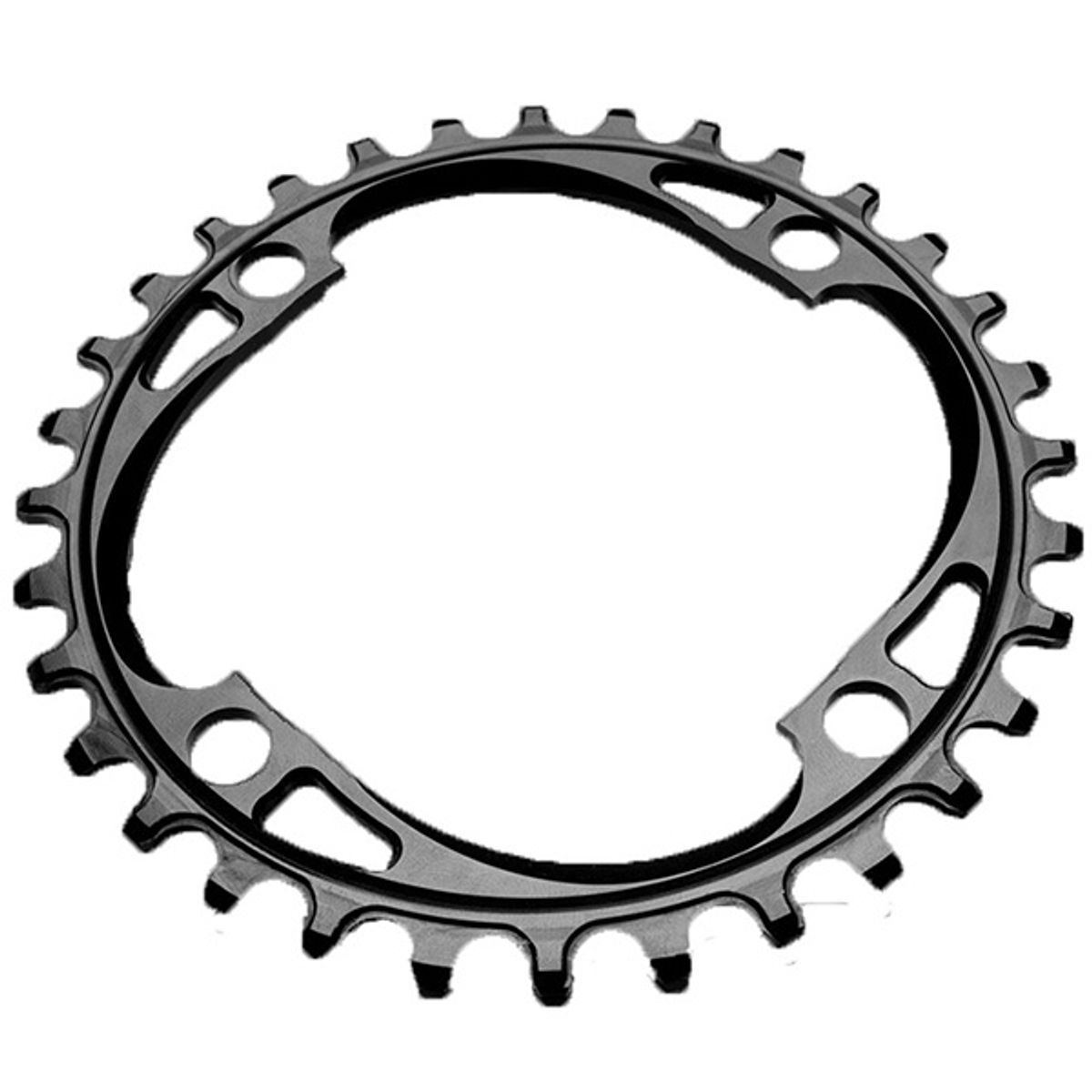 AbsoluteBlack Chainring Singlespeed 30T Ø64 mm - (1x10/11/12) - Sort