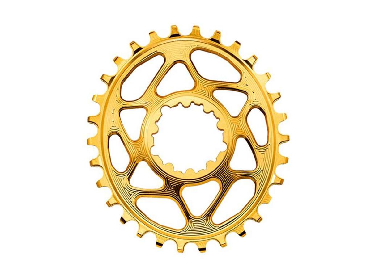 absoluteBLACK Oval Klinge - SRAM - 34T - 10/11/12 Speed - Guld