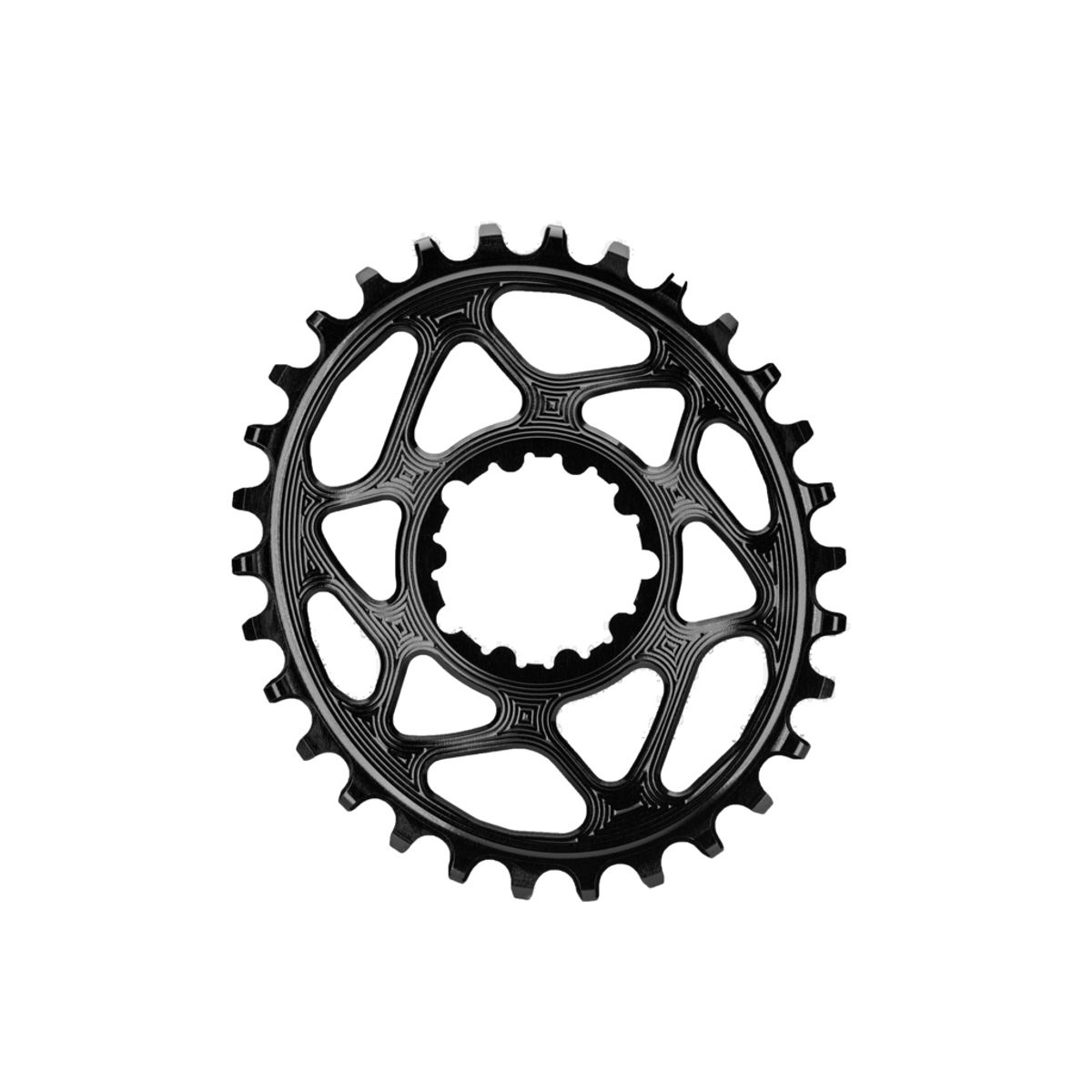 absoluteBLACK Oval klinge - Sram - Direct mount - Boost - Offset 3 mm - 30 tænder - Sort