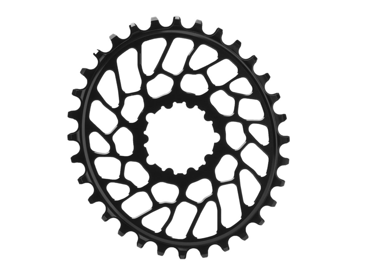 absoluteBLACK Oval klinge - Sram - Direct mount - Offset 0 mm - 30 tænder - Sort