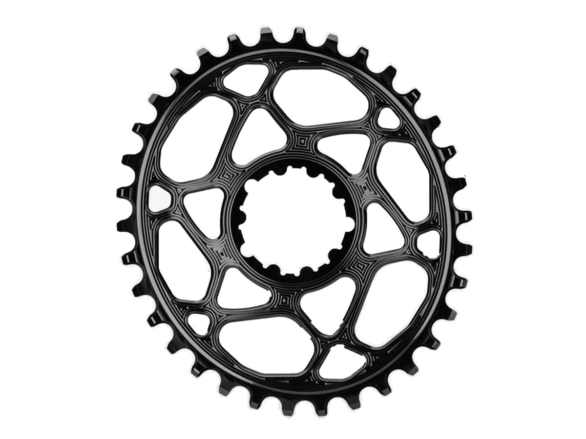 absoluteBLACK Oval klinge - Sram - Direct mount - Offset 6 mm - 34 tænder - Sort